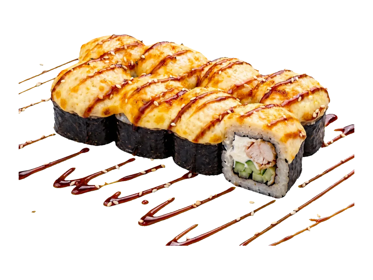Запеченный с курицей